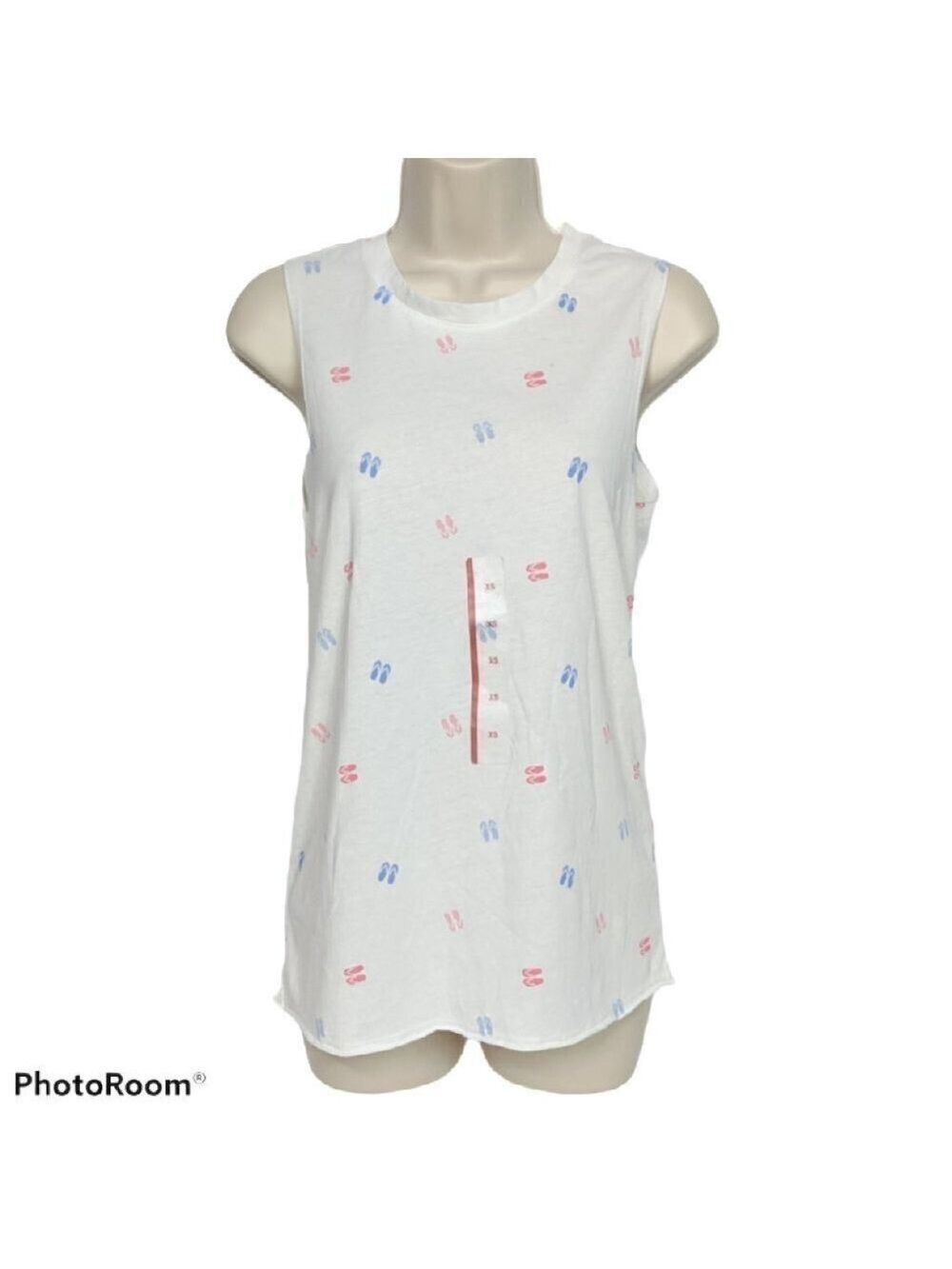Doe Flip Flop Print Tank Top XS